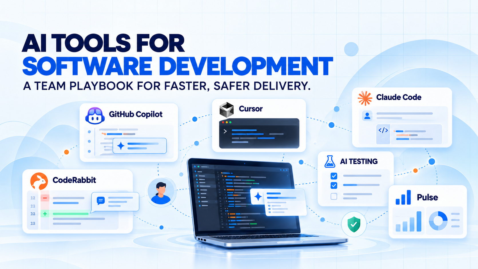 AI Tools for Software Development: a governed AI tool ecosystem for coding, testing, review, documentation, and measurement.